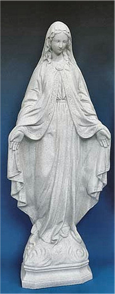 Our Lady Of Grace Sculpture Granite Garden Yard Art